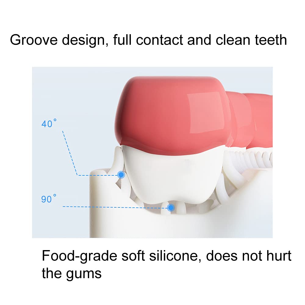 2 Pcs U-Shaped Kids Toothbrush, Premium Soft Manual Tra