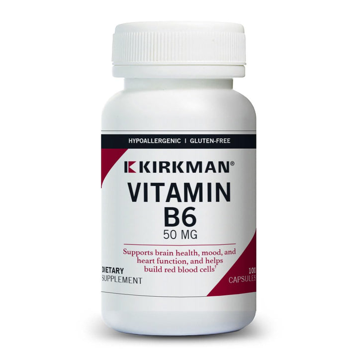 Kirkman Vitamin B-6 50 mg - Hypoallergenic - 100 Vegeta