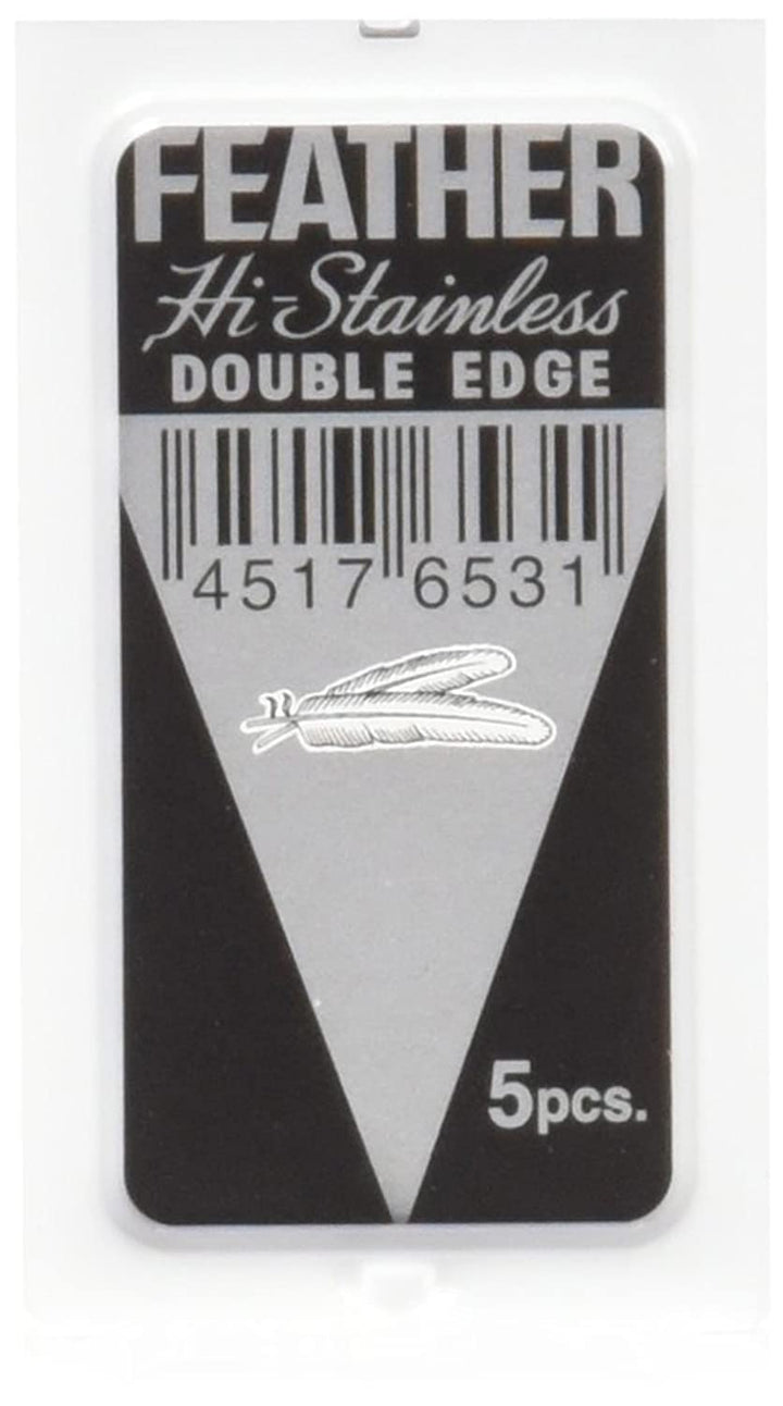 Jatai Feather Stainless Steel Double-Edge Blades - 5 ct