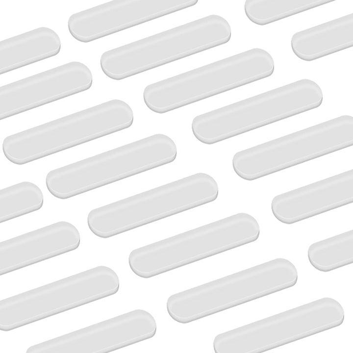 16pcs Glass Top Bumpers, Silicone Strip Adhesive Furniture Bumpers for Sliding Door Cabinet Drawers