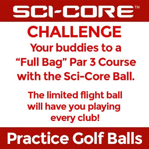 Practice Golf Balls for Kids &amp; Adults - Real-Feel Training Golf Balls - Outdoor &amp; Indoor Golf Practice Balls - Standard Sized (6 Pack)