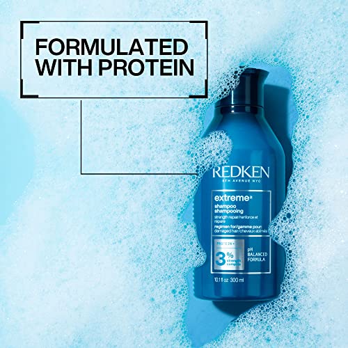 Extreme Shampoo | Prevents Hair Breakage &amp; Repair for Damaged Hair | Strengthen and Fortify | Infused With Proteins | For Weak, Brittle Hair | 10.1 Fl Oz