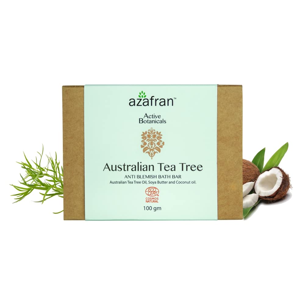 Handmade Artisanal Anti Blemish Bath Bar with Australian Tea Tree extract. 100g