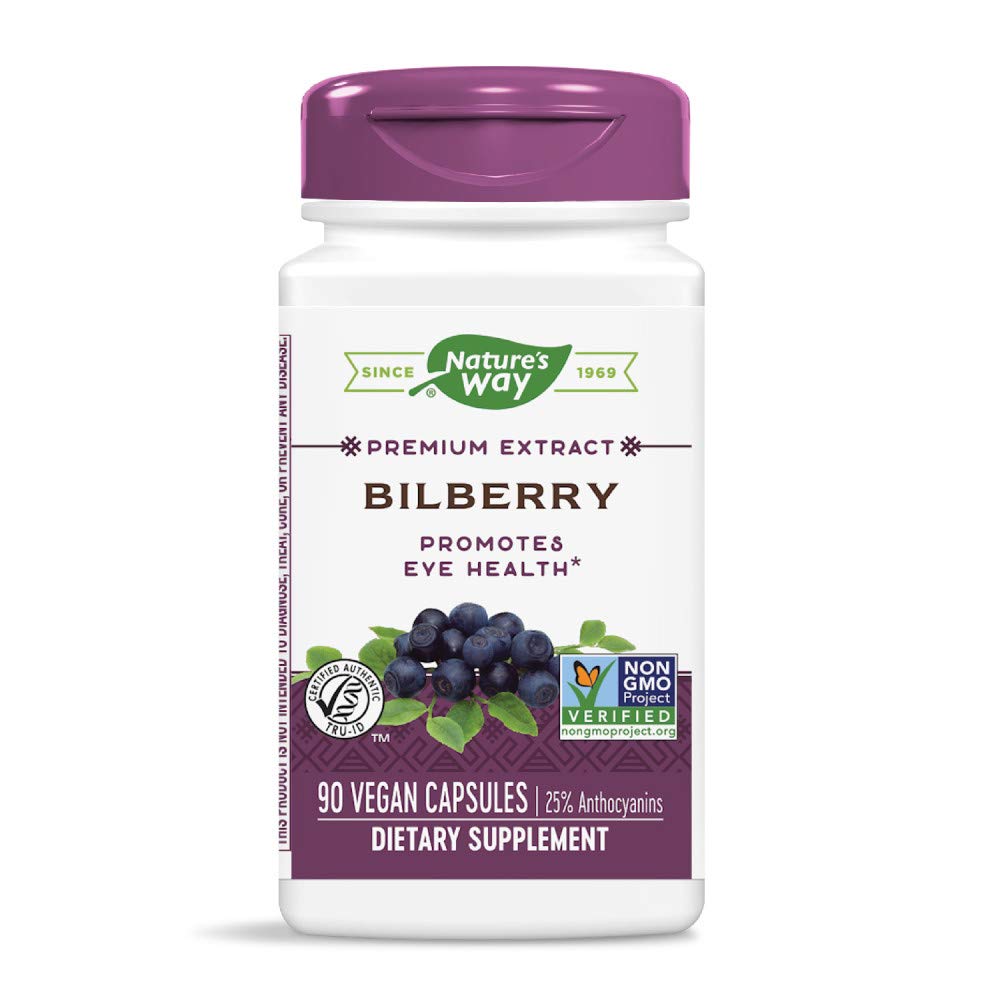 Bilberry Standardized Extract Veg Capsules 90 ea (Pack of 3)