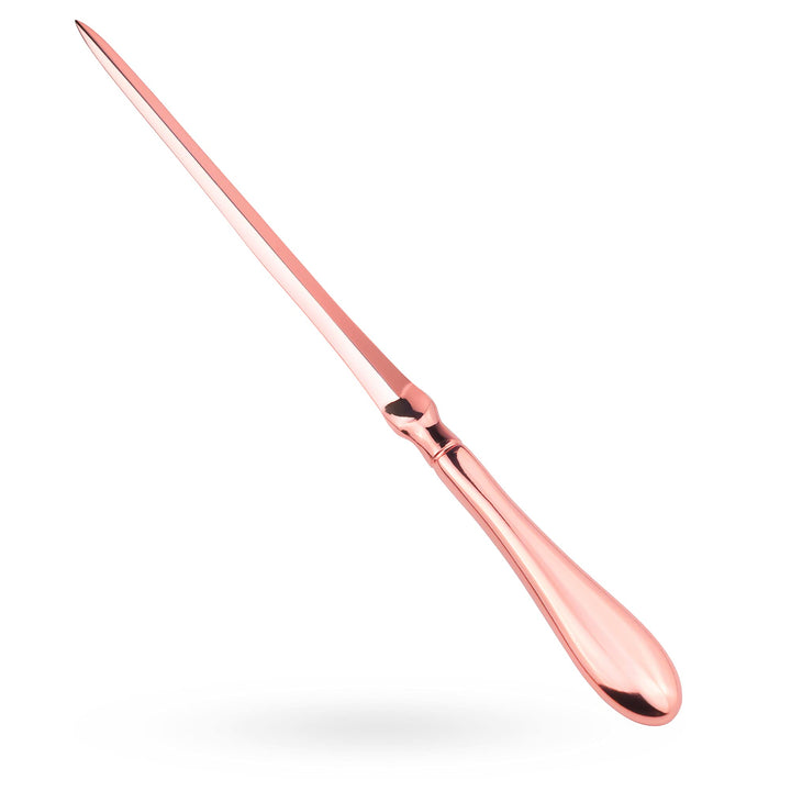 Rose Gold Letter Opener, Envelope Opener Knife Metal Letter Opening Knife, Paul Revere Paper Cutting Knife, 9 inches (1 Pack)