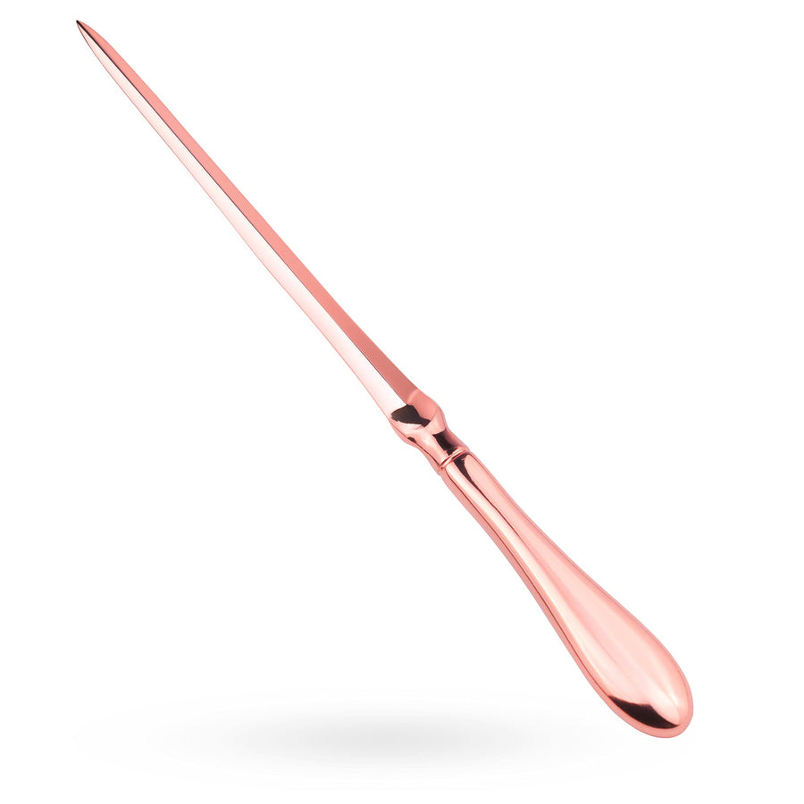 Rose Gold Letter Opener, Envelope Opener Knife Metal Letter Opening Knife, Paul Revere Paper Cutting Knife, 9 inches (1 Pack)