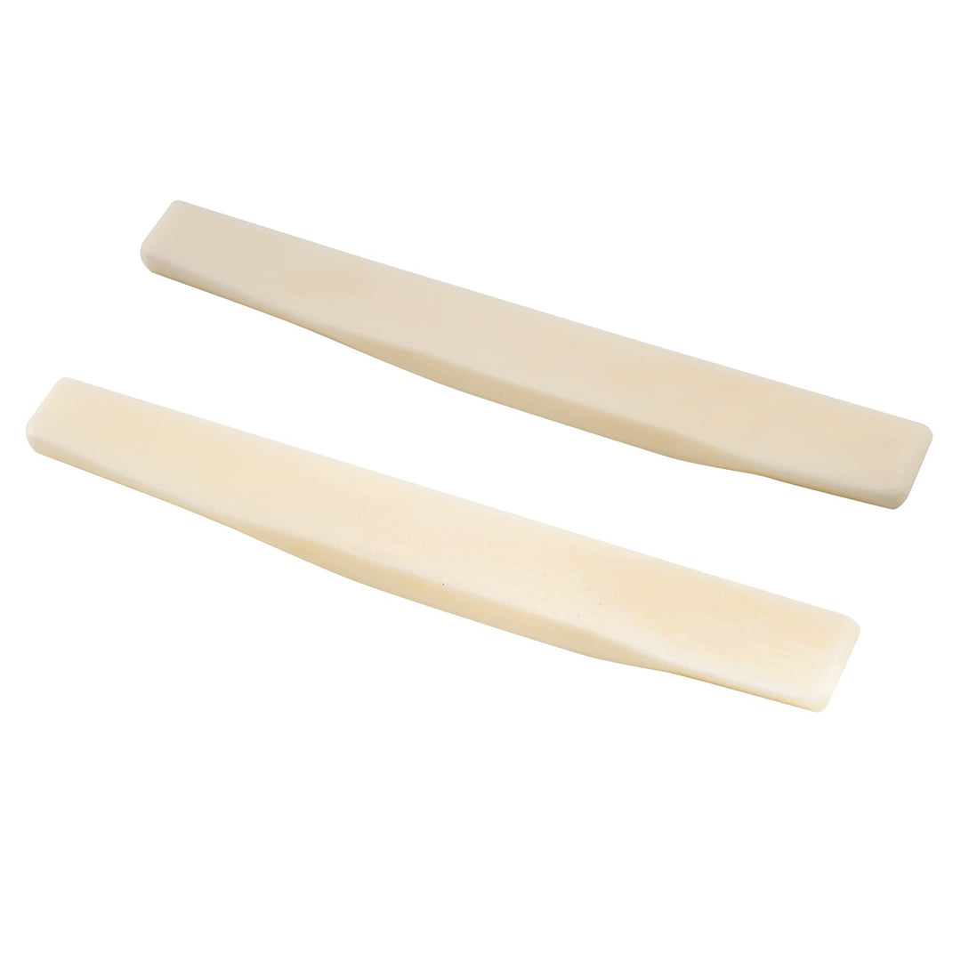 Pro 73.66mm Compensated Acoustic Guitar Bone Saddle for 6 String Martin Style, Ivory (Set of 2)