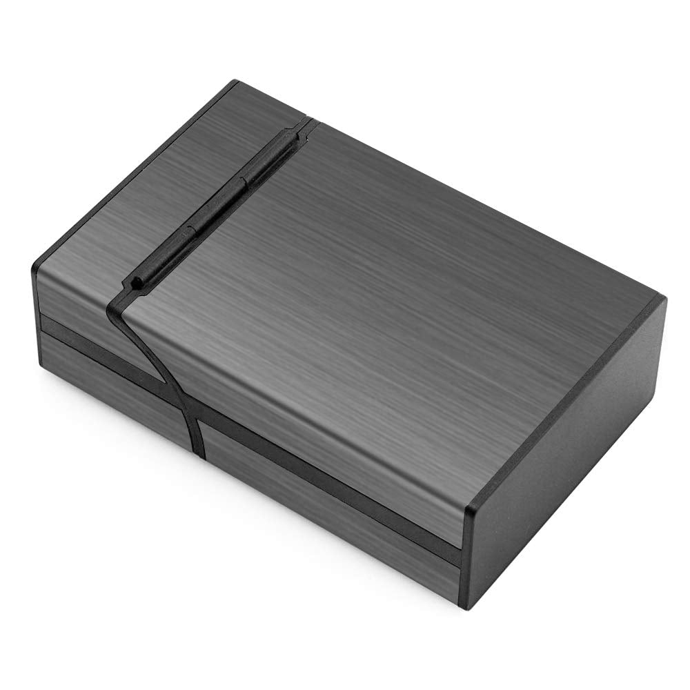 3pcs Lightweight Aluminium Cigarette Case (Gray, Rose, 