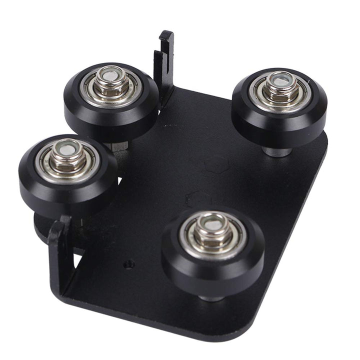 3D Printer Upgrade Extruder Back Support Plate with 4pcs POM Pulley for Ender 3,Ender 3 Pro,CR-10,CR-10S