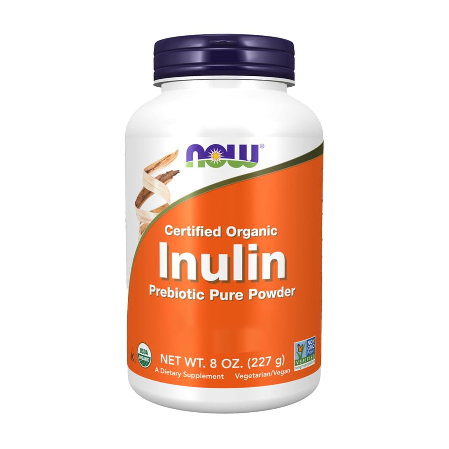 Now - Organic Inulin Powder 8 Oz