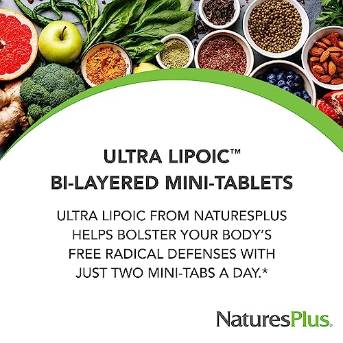 Natures Plus Ultra Lipoic - 60 Bi-Layered Mini-Tabs - S