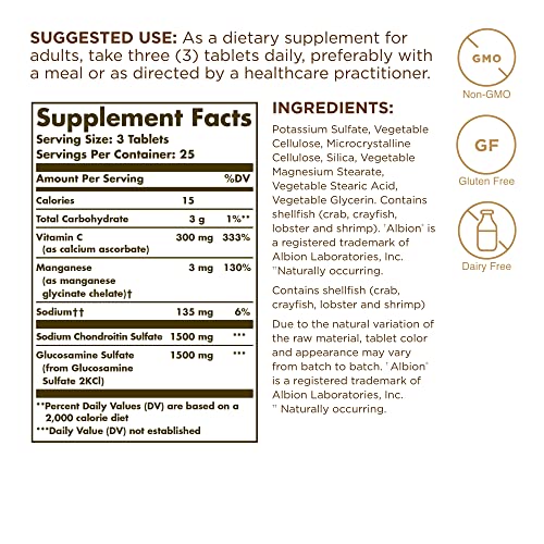 Solgar Extra Strength Glucosamine Chondroitin Complex -