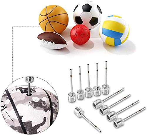Ball Pump Needle Pack of 30, Air Inflation Needle for Football Basketball Soccer Volleyball Rugby Balls and Other Ball Sports, US Standard Replacement Needles with Storage Box
