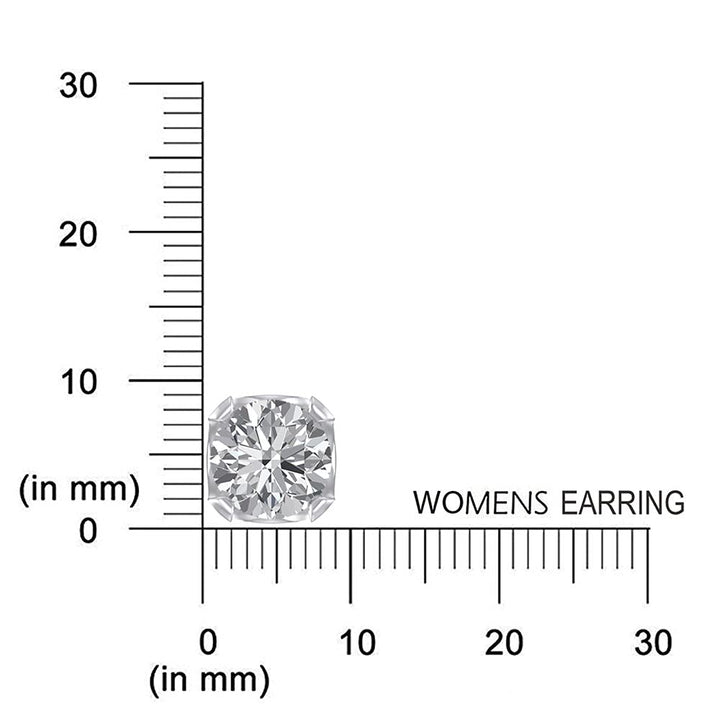 7 mm Round Cubic Zirconia 925 Sterling Silver,Unique So