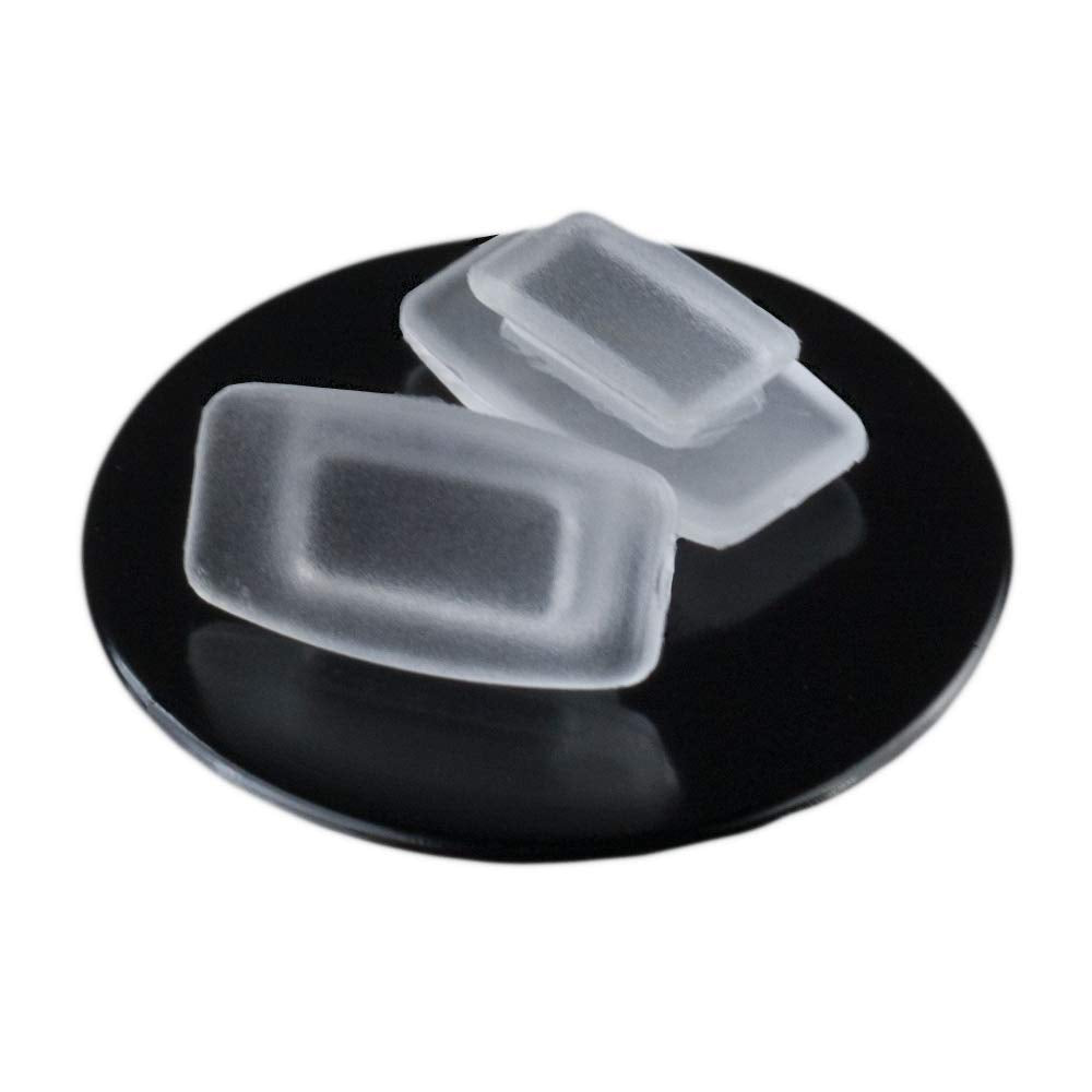 GMS Optical Soft Silicone Push-in Rectangle Nose Pads f