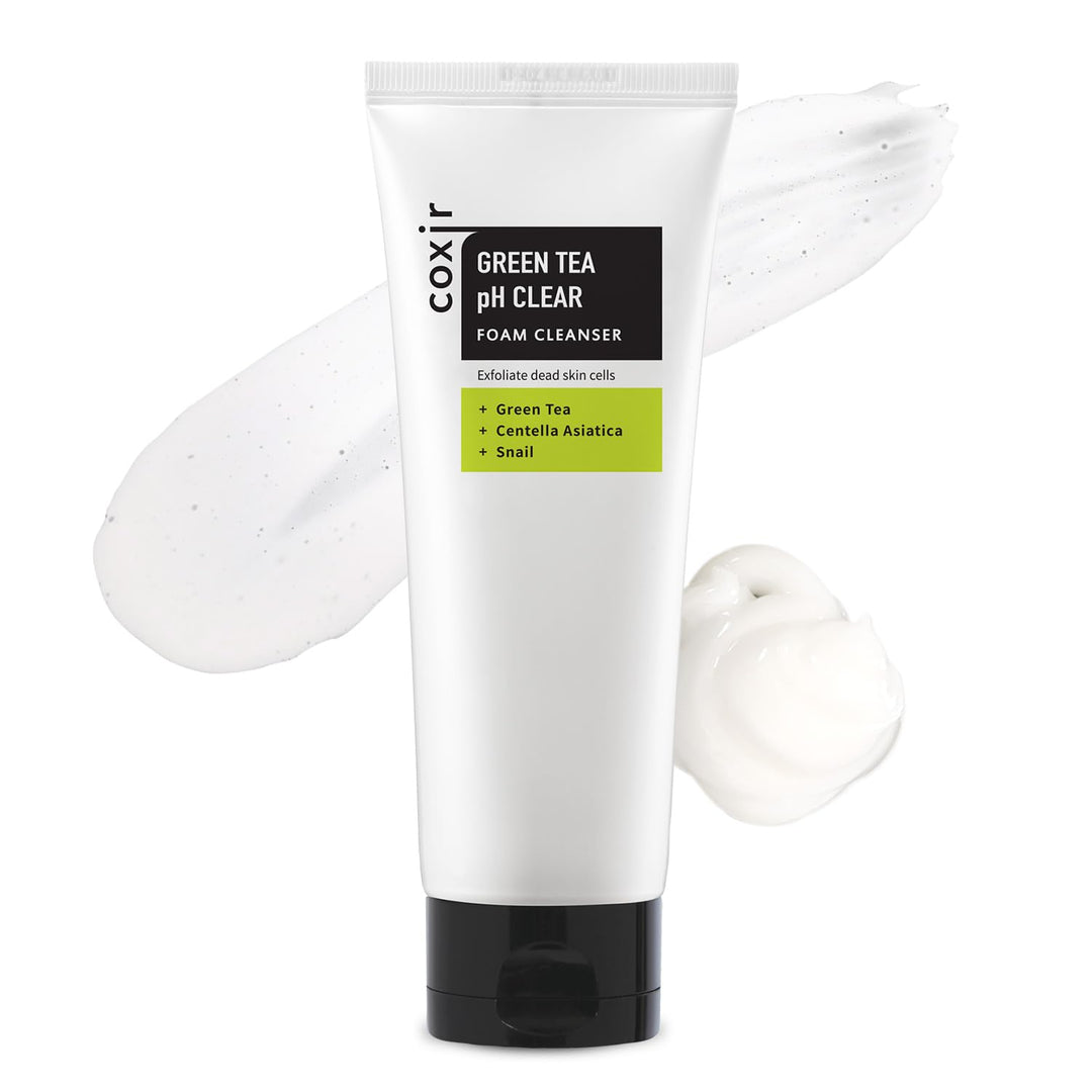 coxir GREENTEA PH CLEAR FOAM CLEANSER l Low pH Formula 