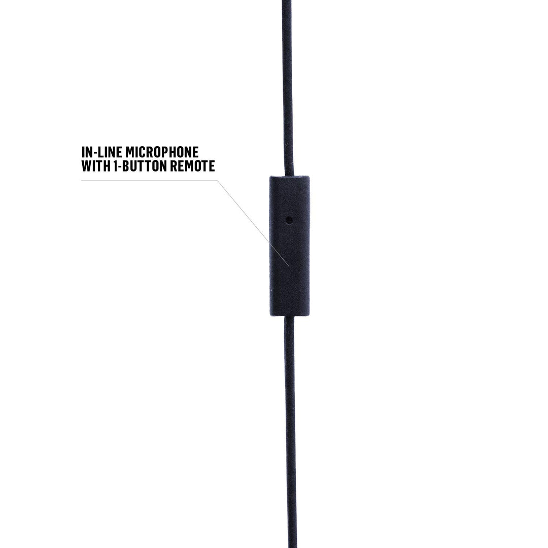House of Little Bird: Wired Earphones with Microphone, Noise Isolating Design, and Sustainable Materials, Black