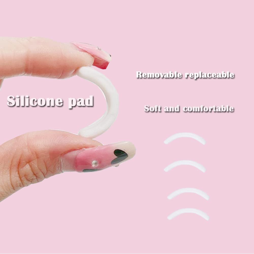 Eyelash Curlers with Comb Pink Eyelash Curler with Built in Comb Get a Lash Lift in Seconds, Durable Carbon Steel Body with Comfort Grip