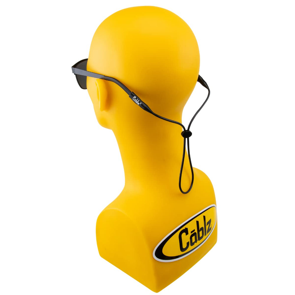 Silicone Eyewear Retainer | Waterproof Eyewear Retainer Strap, 16 in (Black)