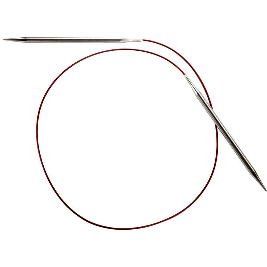 Circular Knitting Needle, Other, Silver, Red, 1.27 x 7.62 x 23.11 cm