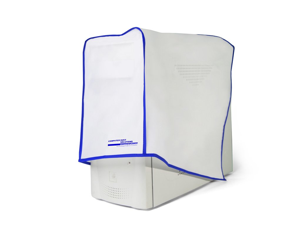 Dust and Water Resistant Silky Smooth Antistatic Vinyl Computer CPU dust Cover (10W x20H x24D)