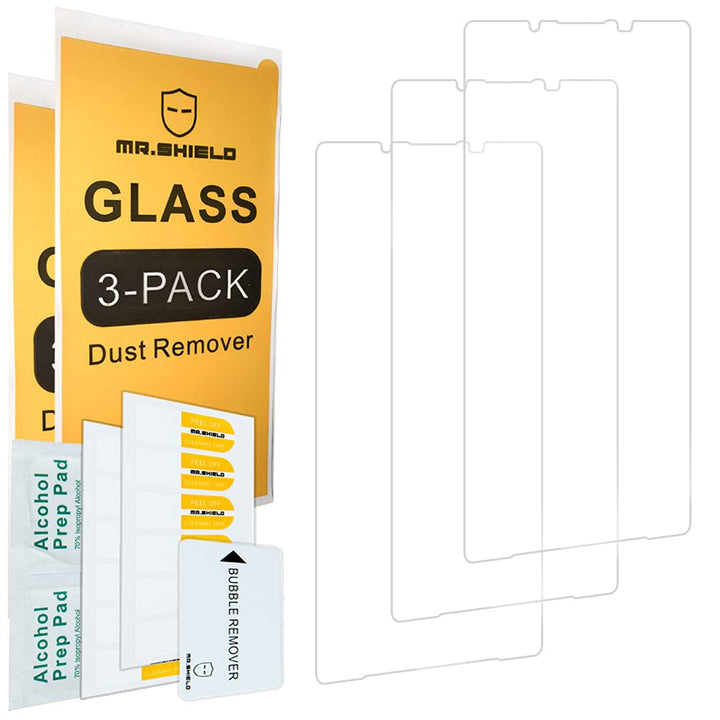 [3-Pack] Designed For Sony Xperia 1 III [Tempered Glass] [Japan Glass with 9H Hardness] Screen Protector with Lifetime Replacement
