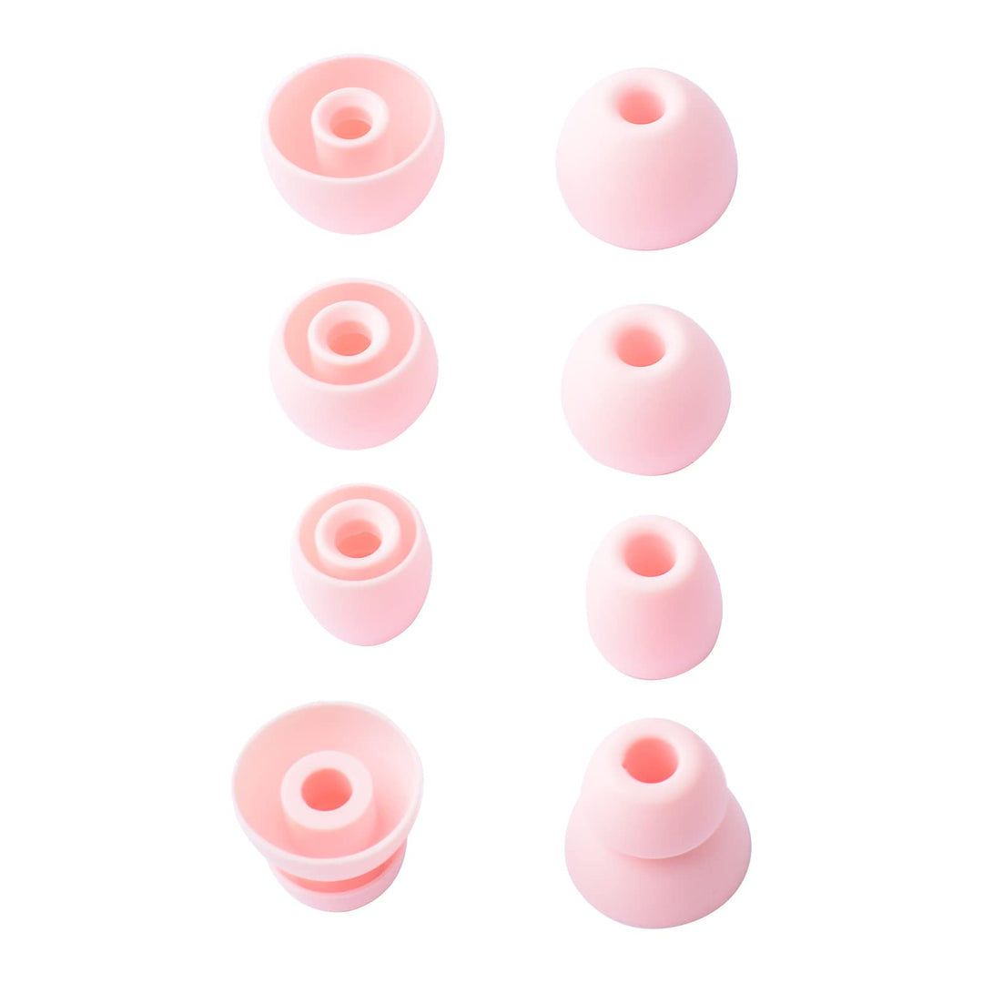 8pcs Eartips Earbuds Eargels Replacement for Beats Powerbeats Pro, BeatsX, Urbeats, Flex Wireless Earphones (Pink)