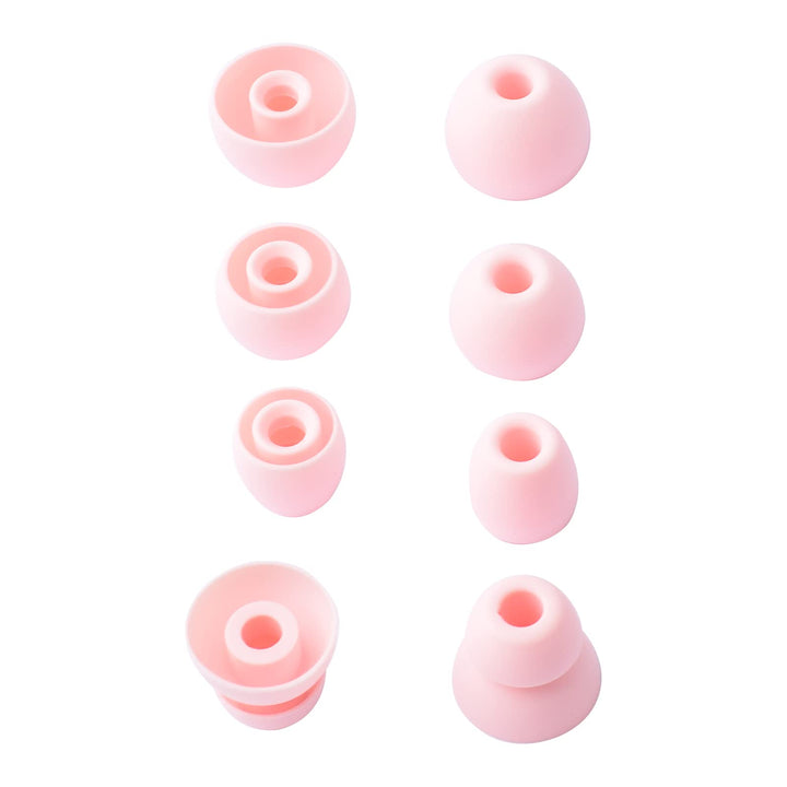 8pcs Eartips Earbuds Eargels Replacement for Beats Powerbeats Pro, BeatsX, Urbeats, Flex Wireless Earphones (Pink)