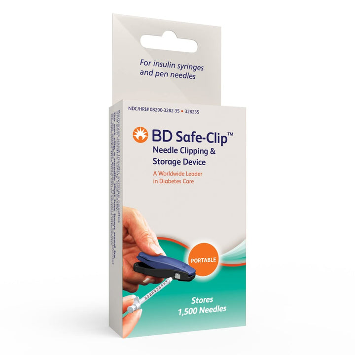 BD Medical 328235 Safe-Clip Needle Clipper &amp; Storage, Mini Sharps Container, Holds 1,500 Needles