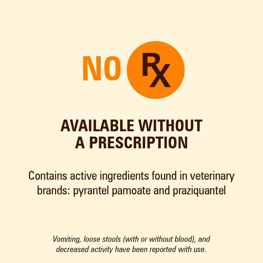 SENTRY HC 7 Way De-Wormer (pyrantel pamoate/praziquantel), for Medium and Large Dogs over 25 lbs, 2 Count