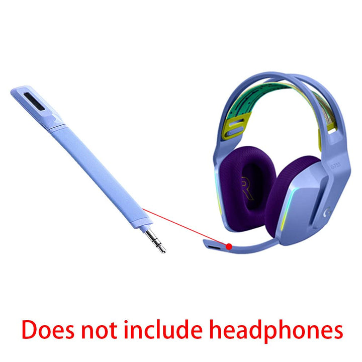 Mic Replacement Crystal Sound Noise Isolation Microphone Compatible for Logit G733 Lightspeed Headset (Purple)