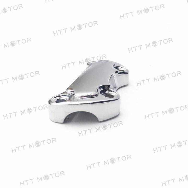MT446-002- Chrome Scalloped Handlebar Riser Clamp Compatible with Harley Sportster 883 Dyna Super Glide
