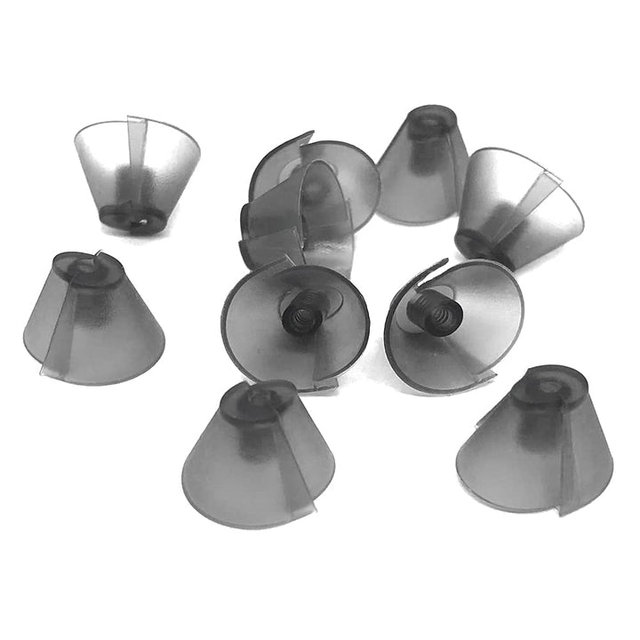 Smokey Hearing Aid Tulip Domes Ear tips for ReSound Sure Fit Style RIC RITE and Open Fit BTE Hearing Amplifier with Cleaning tools Brush Cleaner and Carry Case
