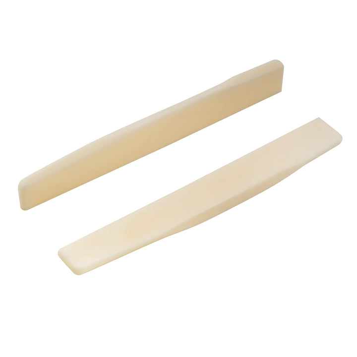 Pro 73.66mm Compensated Acoustic Guitar Bone Saddle for 6 String Martin Style, Ivory (Set of 2)