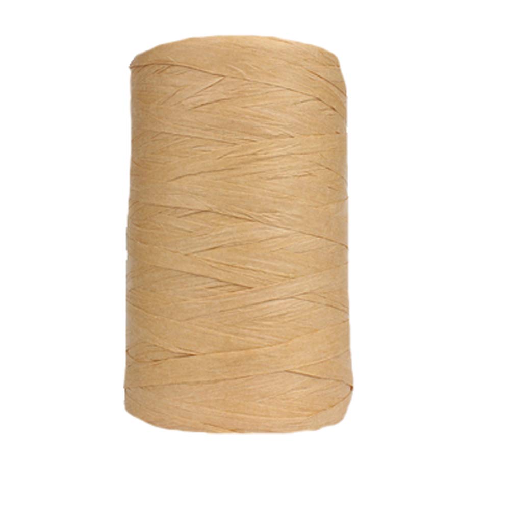 316Yard Rayon Raffia Paper Yarn Crochet Brown Raffia Ribbon Knit Summer Sun Hat Beach Bag Craft Yarn DIY Decoration Raffia Yarn