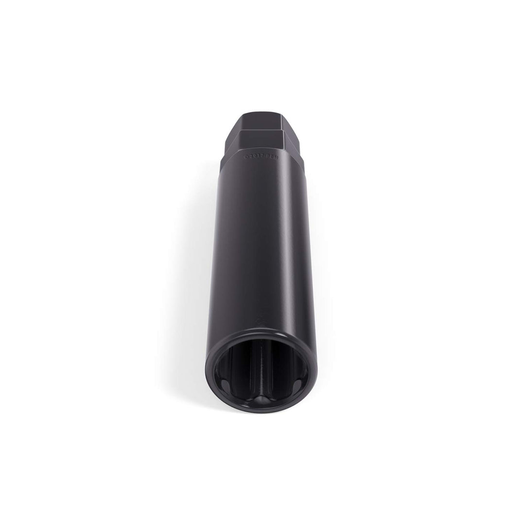 Small 6 Point Spline Drive Tuner Replacement Socket Key Tool for Aftermarket Six-Spline Wheel Lock Lug Nuts - 17.6mm Inner Diameter - 19mm 3/4 21mm 13/16 Hex Socket Wrench - Black