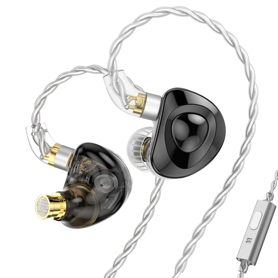 TRN V80 Balance in Ear Headphone, 2BA and 2DD Hi-Fidelity Stage Monitor Earphone Metal Studio Audio Headset with Detachable 2Pin Cable Netural Sound Musician Earbuds(Blue No Mic)