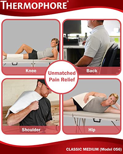 Classic Moist Heat Pack, Designed to Deliver Intense Moist Heat to Relieve Pain, Muscle Cramps and Stiffness, Stimulates Circulation to Promote Healing, Medium, 14 x 14