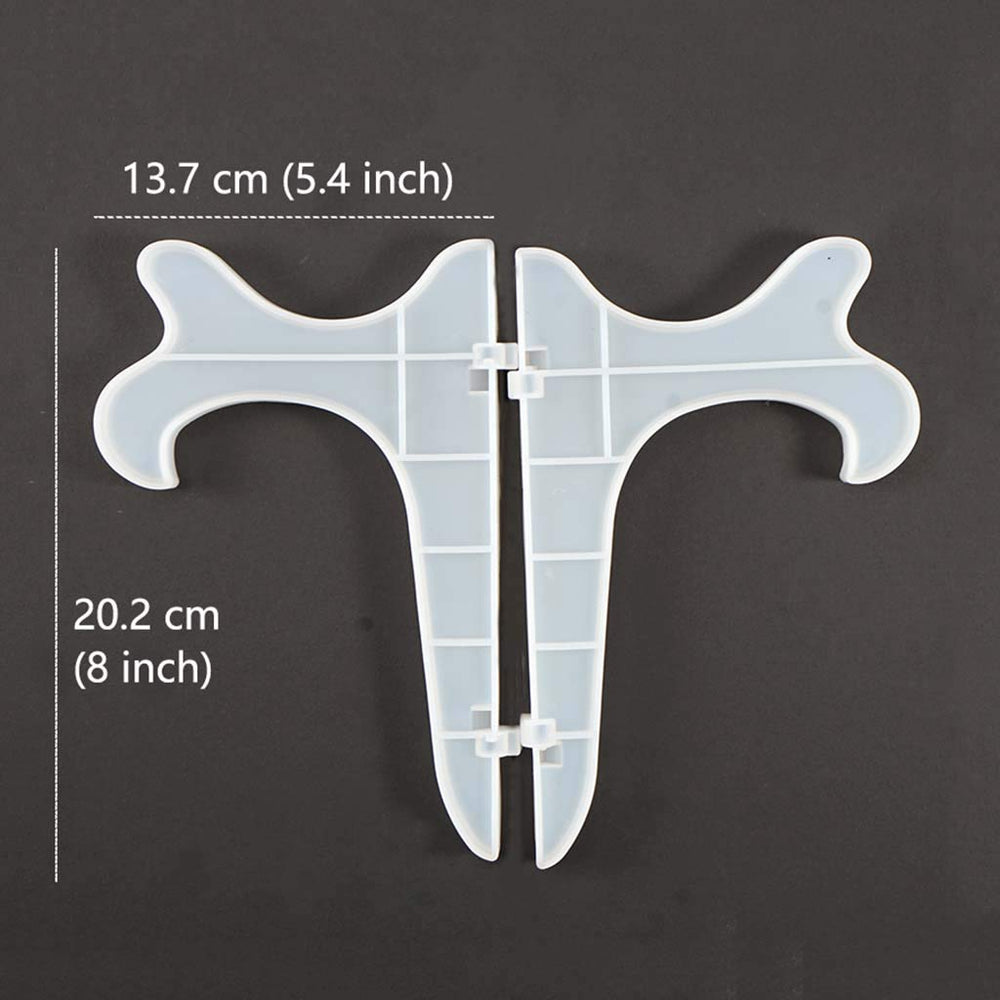 8 Display Stand Epoxy Resin Mold Silicone Plate Holder Casting Molds Table Storage Stand Easels Plate Mold for Table Top Certificate Pictures Frame Book Home Decoration 2PCS