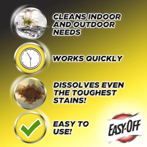 Easy Off Heavy Duty Degreaser Cleaner Spray, Kitchen Degreaser, 32 Oz