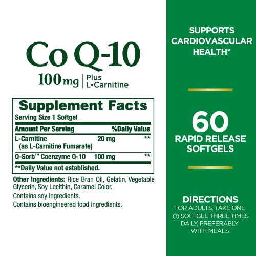 CoQ10 by Nature&#39;s Bounty, Dietary Supplement, S