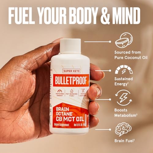 Bulletproof Brain Octane C8 MCT Oil Travel Size, 3 Ounc
