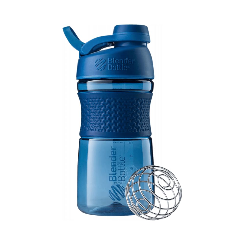 SportMixer Shaker Bottle Perfect for Protein Shakes and Pre Workout, 20-Ounce, Navy