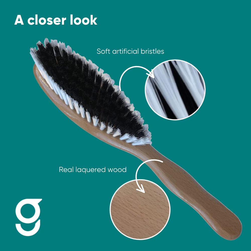 Clothes & Garment Brush | for Leather, Suede, Nubuck, Velvet, Cashmere, Alcantara and Other Fabrics | for Furniture, Clothing and Accessories