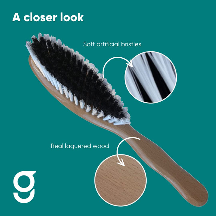 Clothes &amp; Garment Brush | for Leather, Suede, Nubuck, Velvet, Cashmere, Alcantara and Other Fabrics | for Furniture, Clothing and Accessories