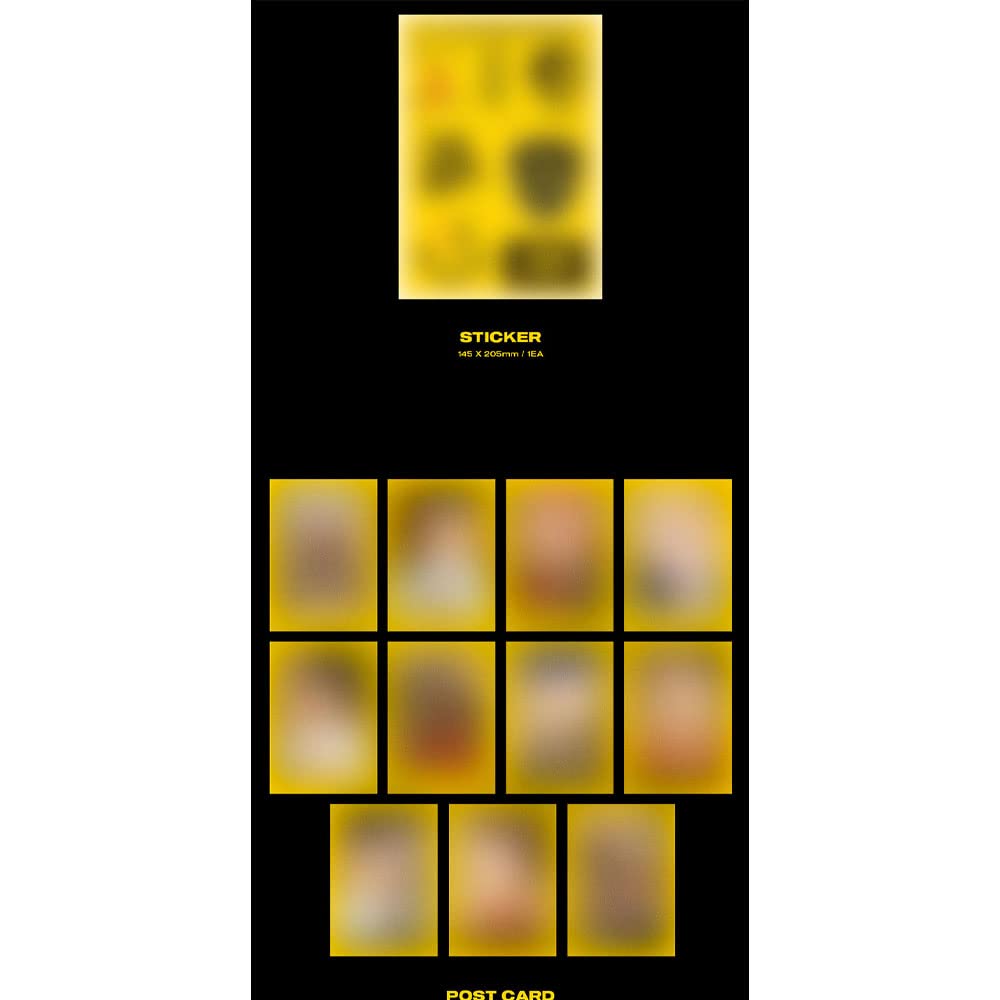- ZERO: FEEVER EPILOGIST Album Z Version (Folded Poster), Gold, (Ateez-FevEpi)
