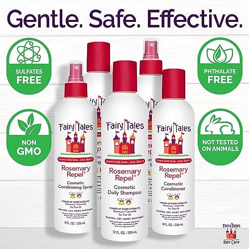 Rosemary Repel Daily Kids Shampoo– Kids Like the Smell, Lice Do Not, 12 fl oz. (Pack of 1)