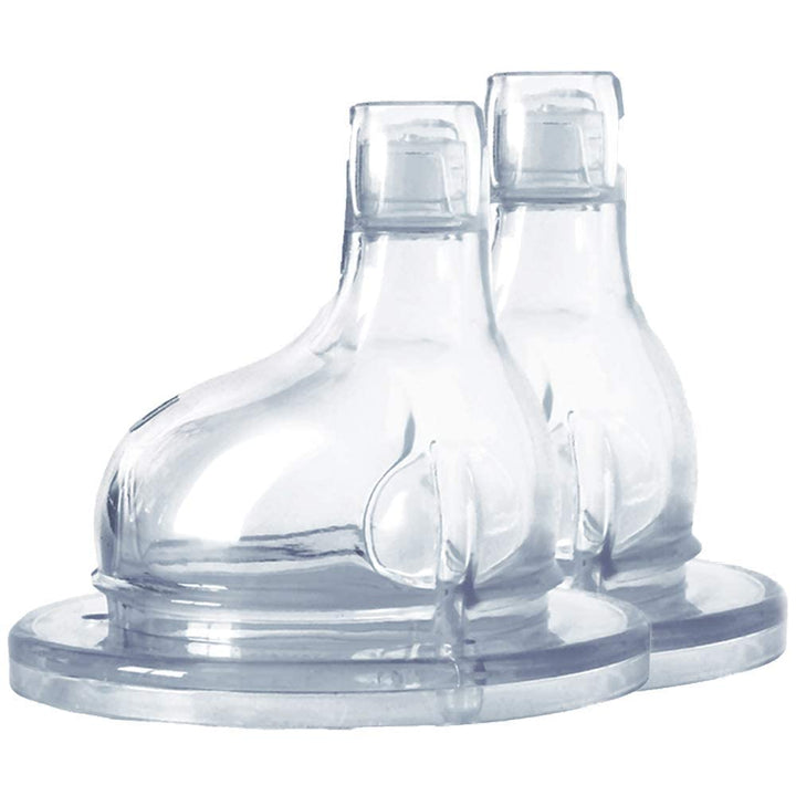 Kiki XL Sipper Spouts - 100% Medical-Grade Silicone, Anti-Colic, Non Plastic Suitable for Babies, Kids, Toddlers, Preschoolers- 2-Pack