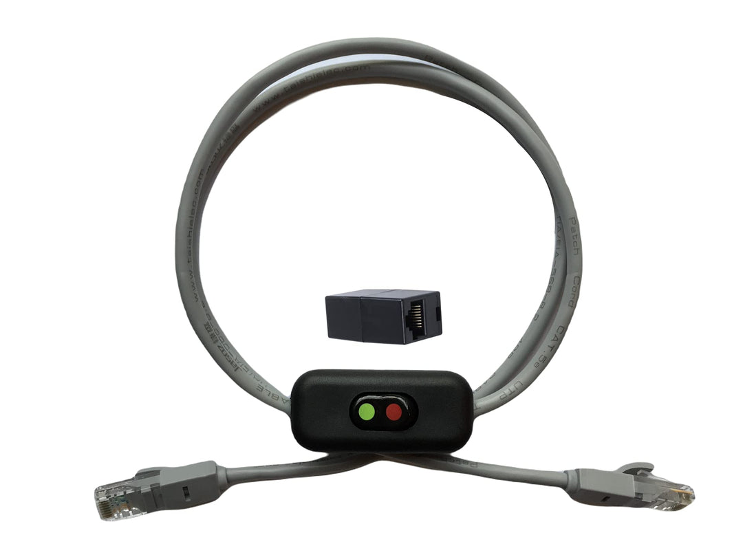 Power Button Kill Switch Shut Off for Ethernet Internet Network Cable Cord