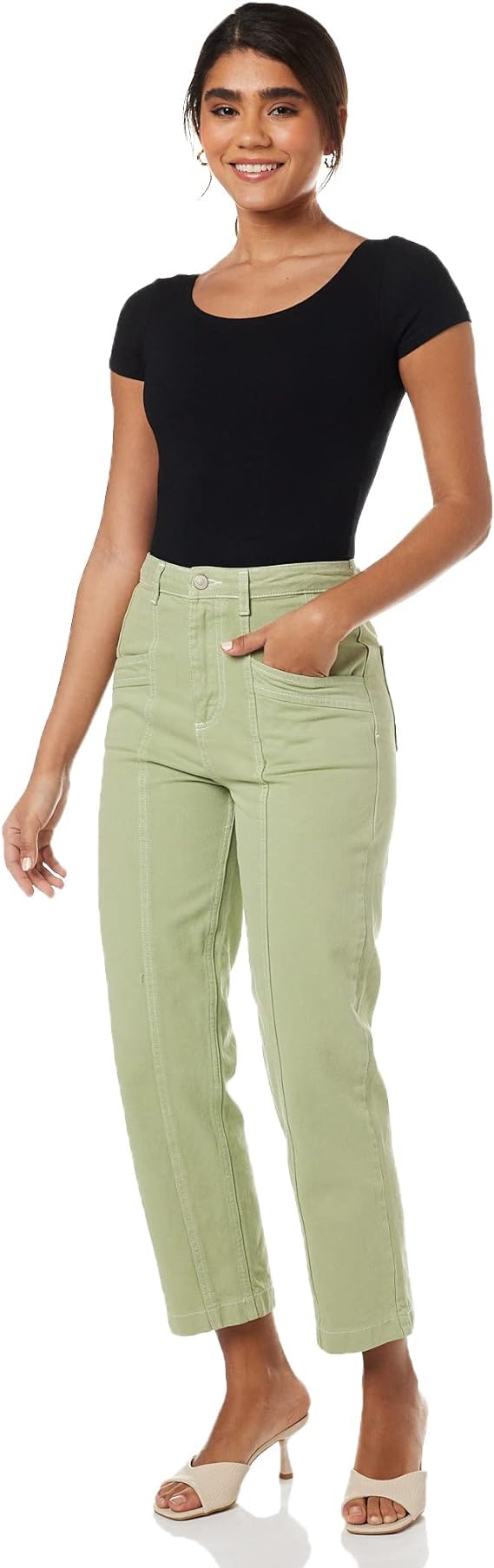 Women&#39;s Classic Short Sleeve Leotard,Black,Medium